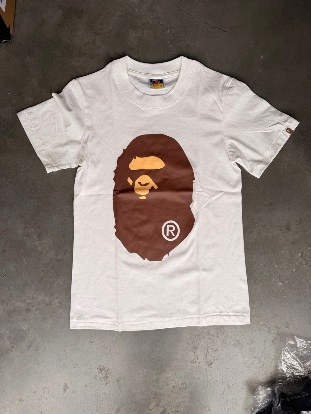 Bape White Graphic Logo Tee